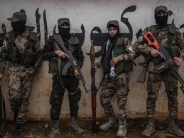 Mercenarios libios que luchan por Rusia.
