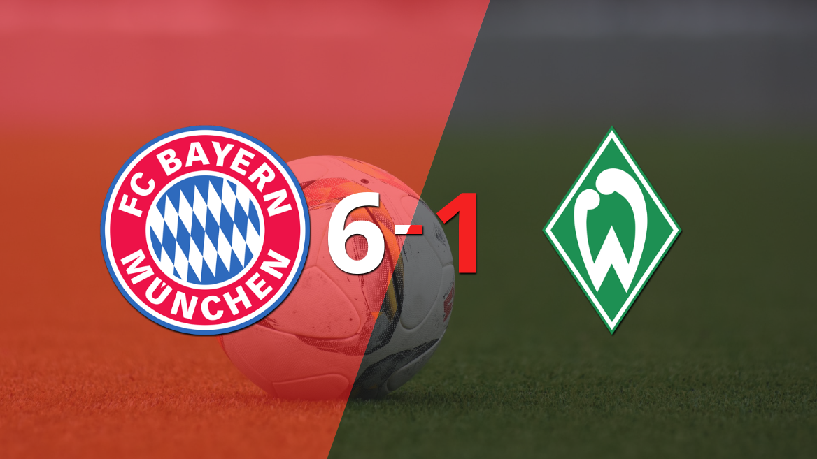 Con hat-trick de Serge Gnabry, Bayern Múnich goleó a Werder Bremen 6-1