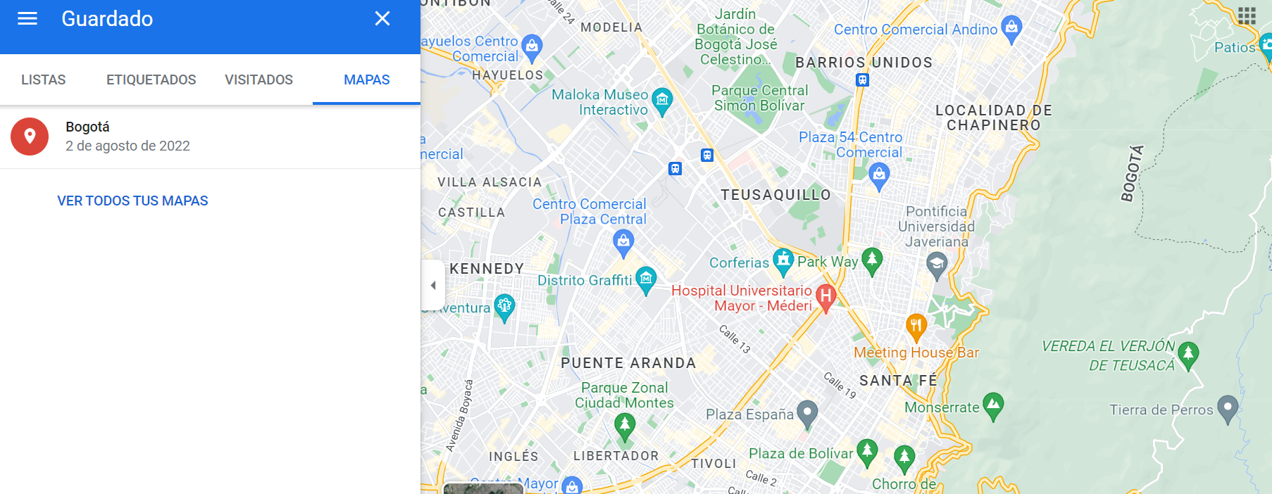 Como crear un mapa en Google Maps