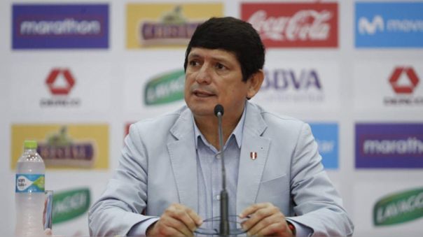 Agustín Lozano, presidente de la Federación Peruana de Fútbol. (Andina)