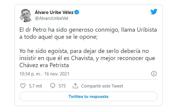Uribe / Twitter