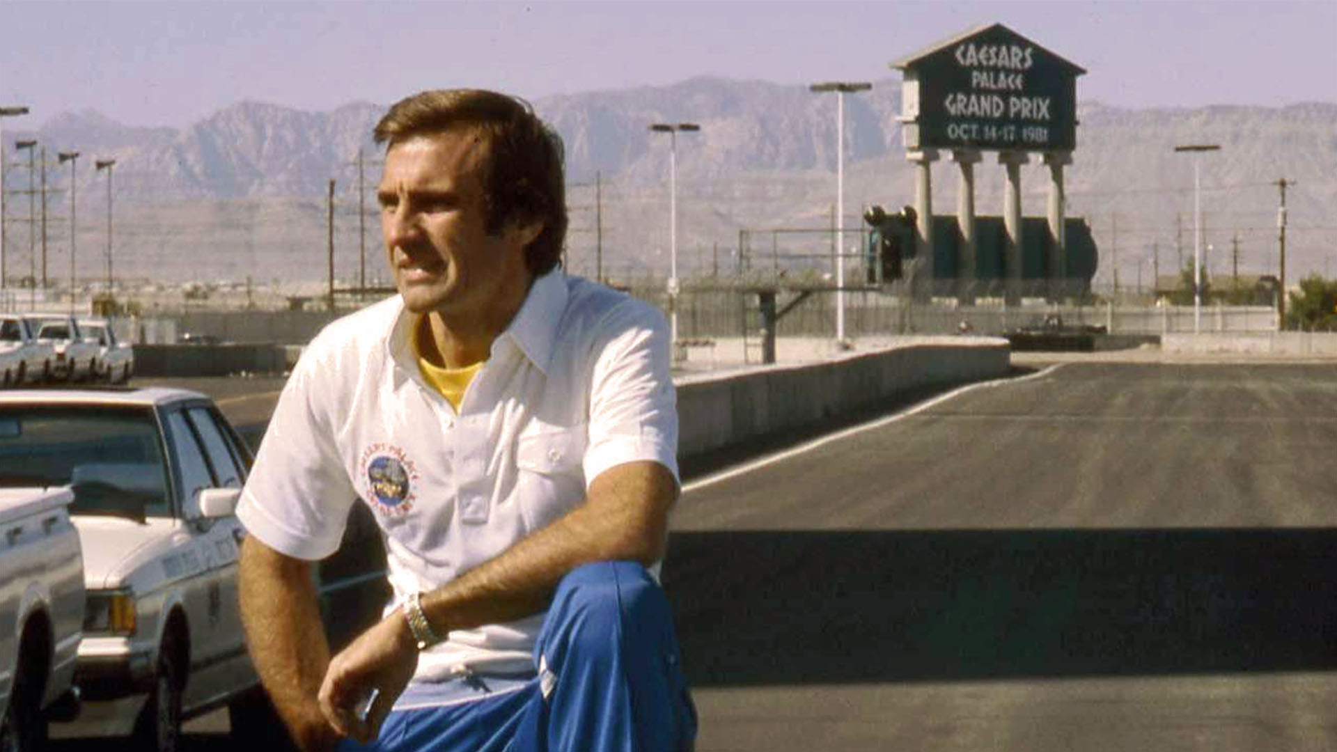 Carlos Alberto Reutemann en Las Vegas, probablemente el día que decidió que ya no sería corredor de Fórmula 1 (foto Alejandro de Brito)