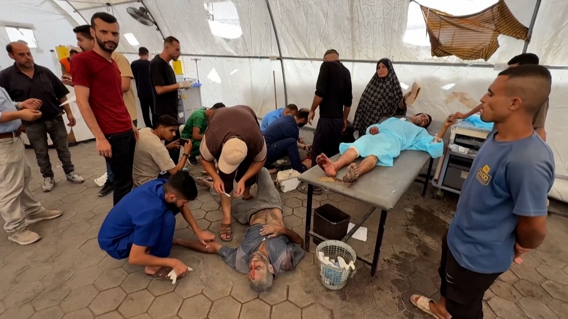 Las autoridades de Gaza reportaron más de 540 muertos en cinco días de bombardeos israelíes