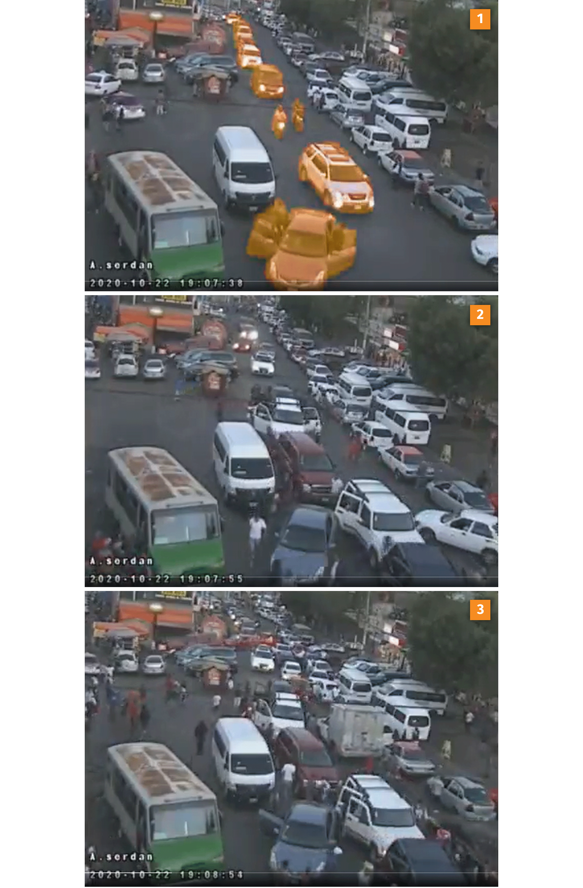 1. Los criminales viajaban en convoy en la alcaldía Xochimilco.
2. Los pasajeros abordo iban armados y les cerraban el paso a unidades de transporte público.
3. Cometían extorsiones.