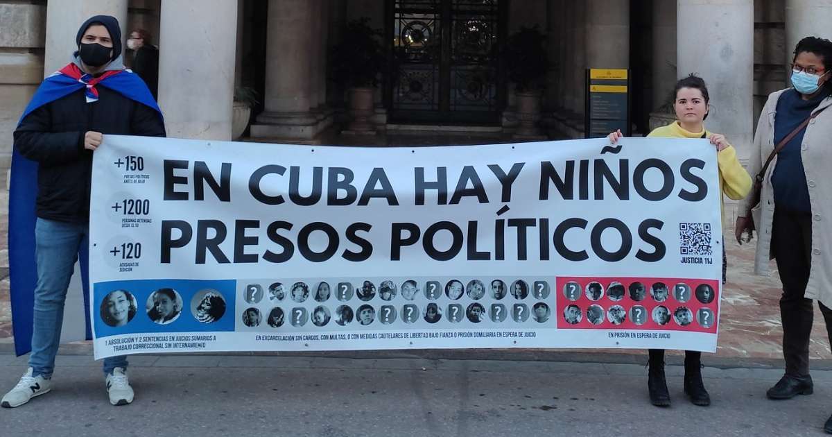 Una protesta por los niños presos políticos en Cuba (Archivo)