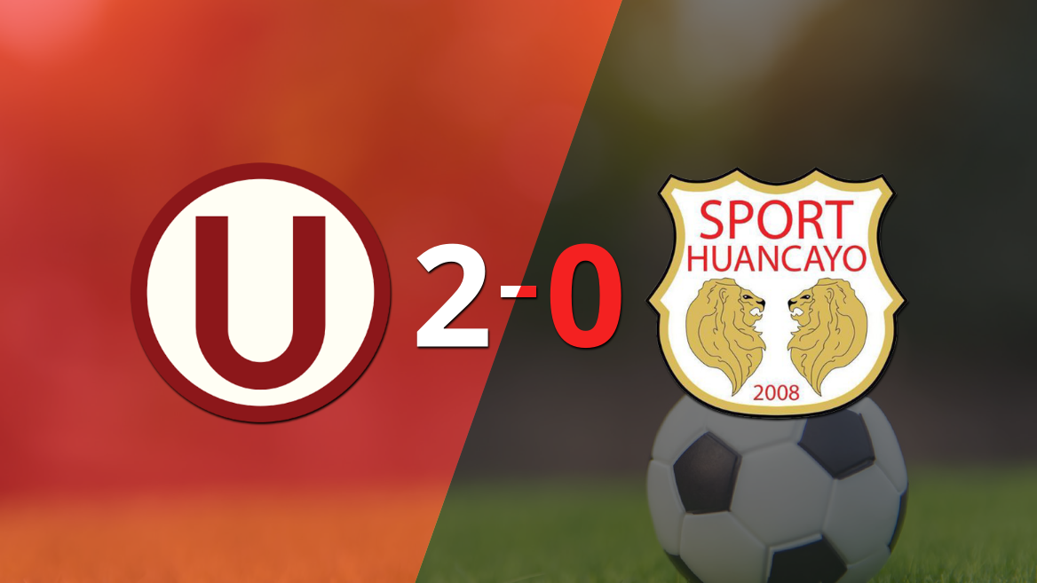 Con dos goles de Piero Quispe, Universitario venció a Sport Huancayo