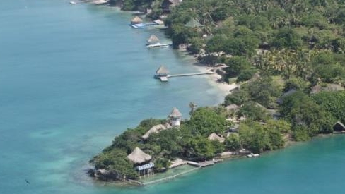 Imagen aérea de las Islas del Rosario, ubicadas en Colombia. El Universal - COLPRENSA