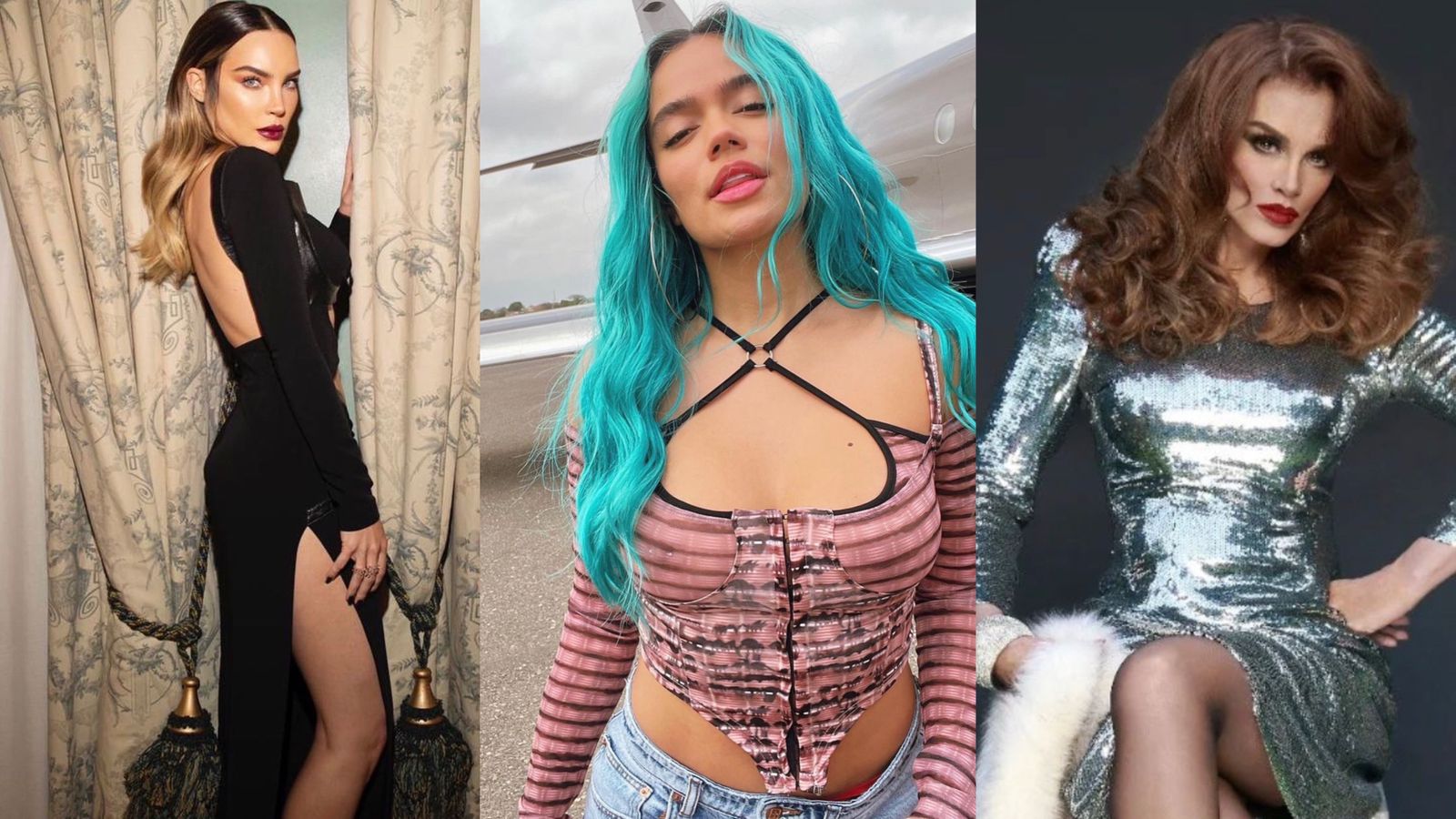 La cantante fue comparada con Belinda y Lucía Méndez 
(Fotos: Instagram/@belindapop/@karolg/@luciamendezof)