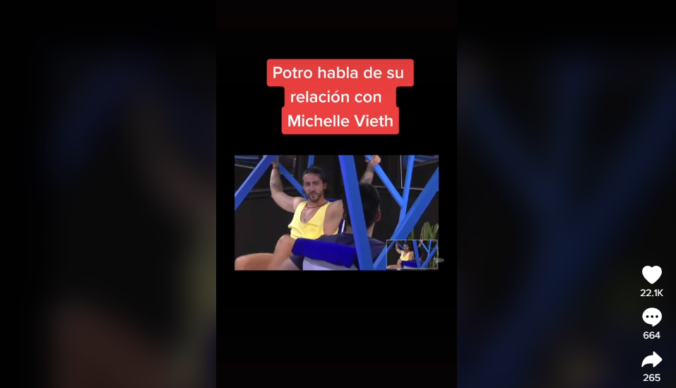 Luis Caballero confessed that he received some threats from Michelle Vieth's ex-husband Photo: Tiktok