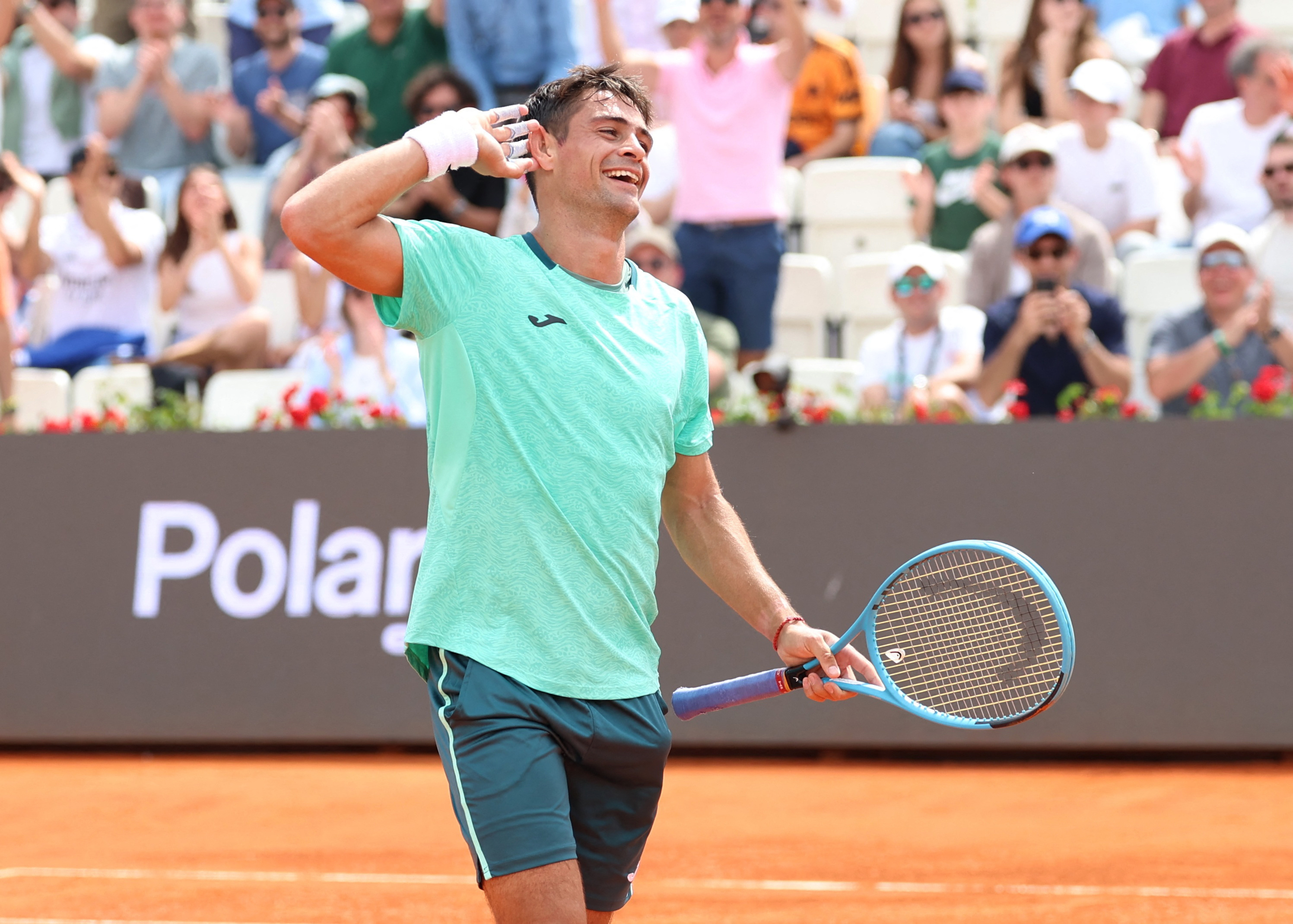 Golpe de Mariano Navone en Roma: derrot&oacute; al canadiense Felix Auger-Aliassime, n&uacute;mero 5 del mundo