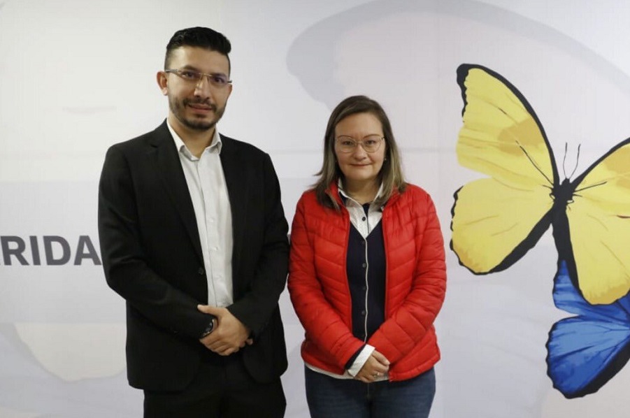 Jonathan Ramírez Nieves and Cielo Rusinque, Secretary General and Director of the Administrative Department of Social Prosperity