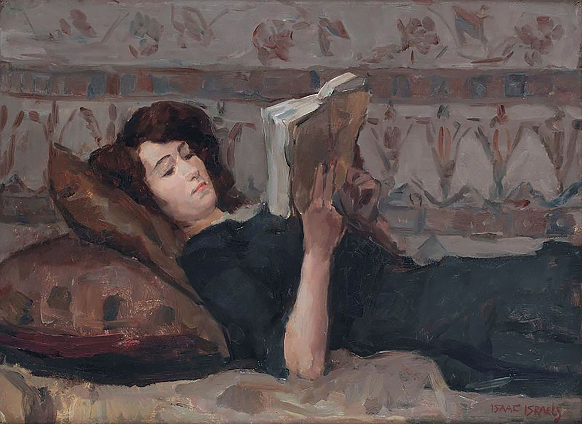 "Lectora sobre el sofá", de Isaac Israel.