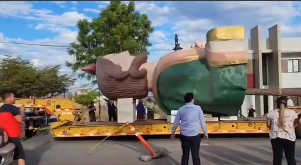 Estatua gigante de San Judas Tadeo será colocada en Badiraguato, Sinaloa (Twitter/@perezdiazmx)