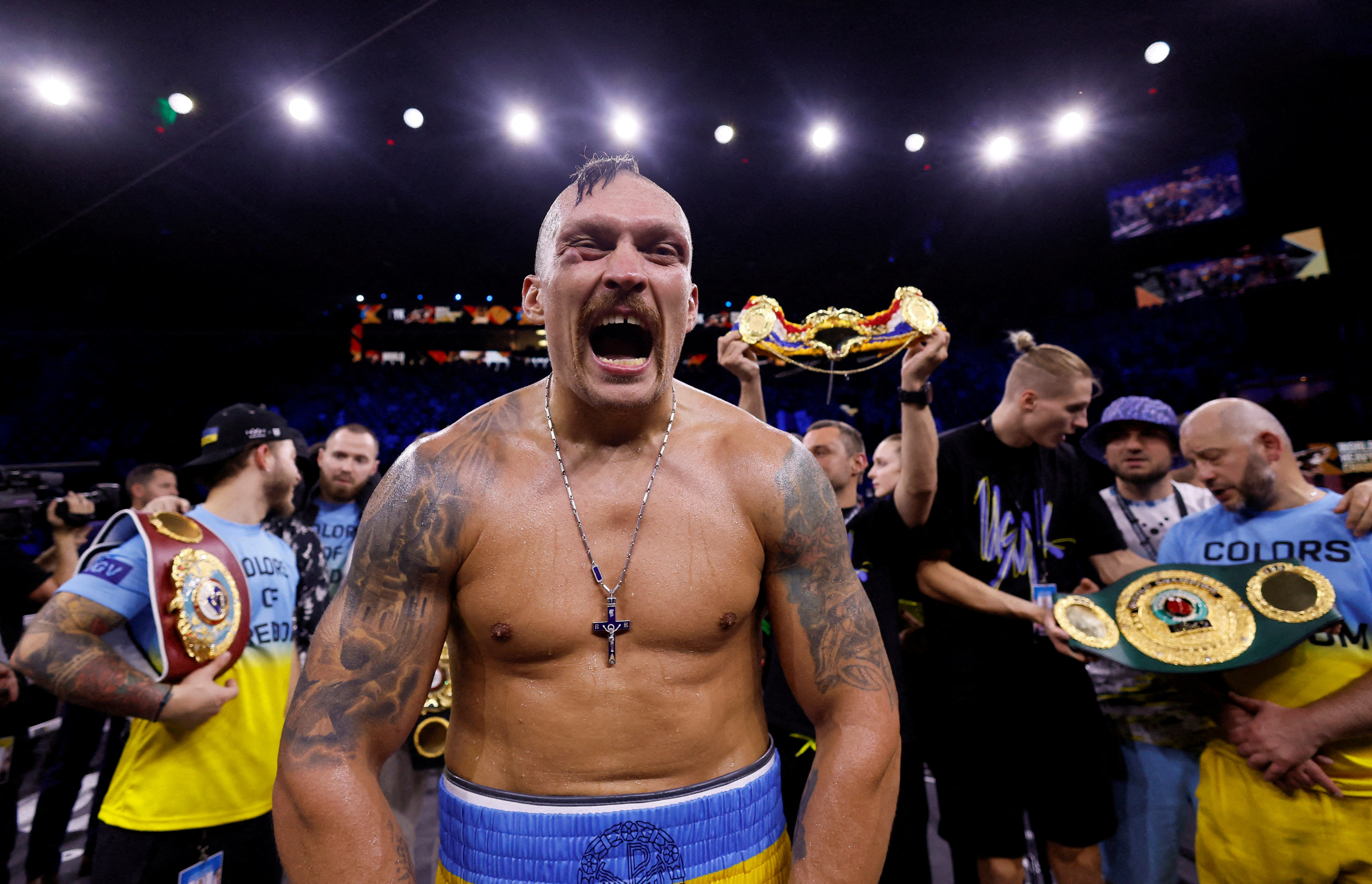 Oleksandr Usyk is currently the best pound for pound for The Ring magazine (Reuters/Andrew Couldridge)