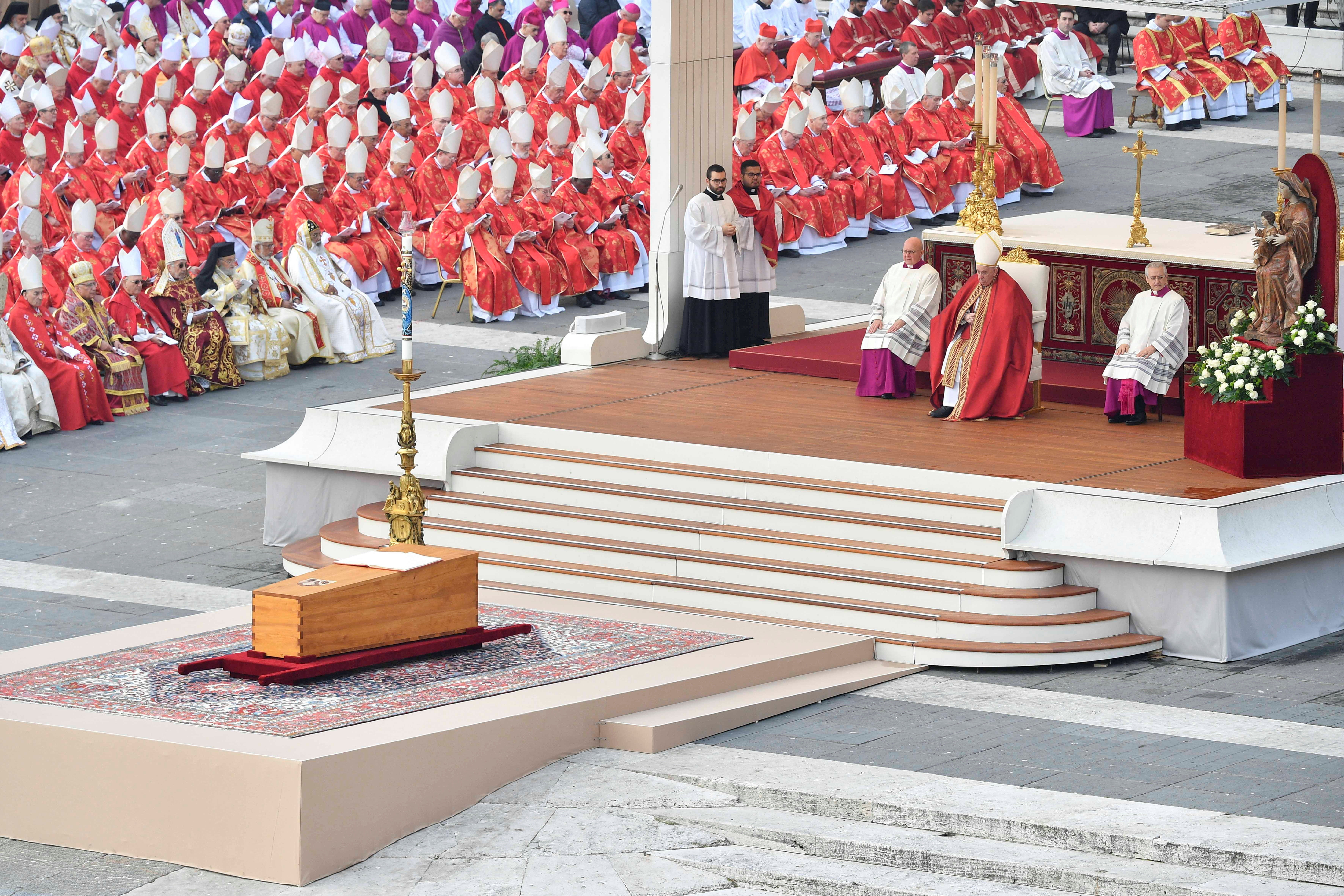 El papa Francisco presidió la ceremonia (Vatican Media/­Handout via REUTERS)