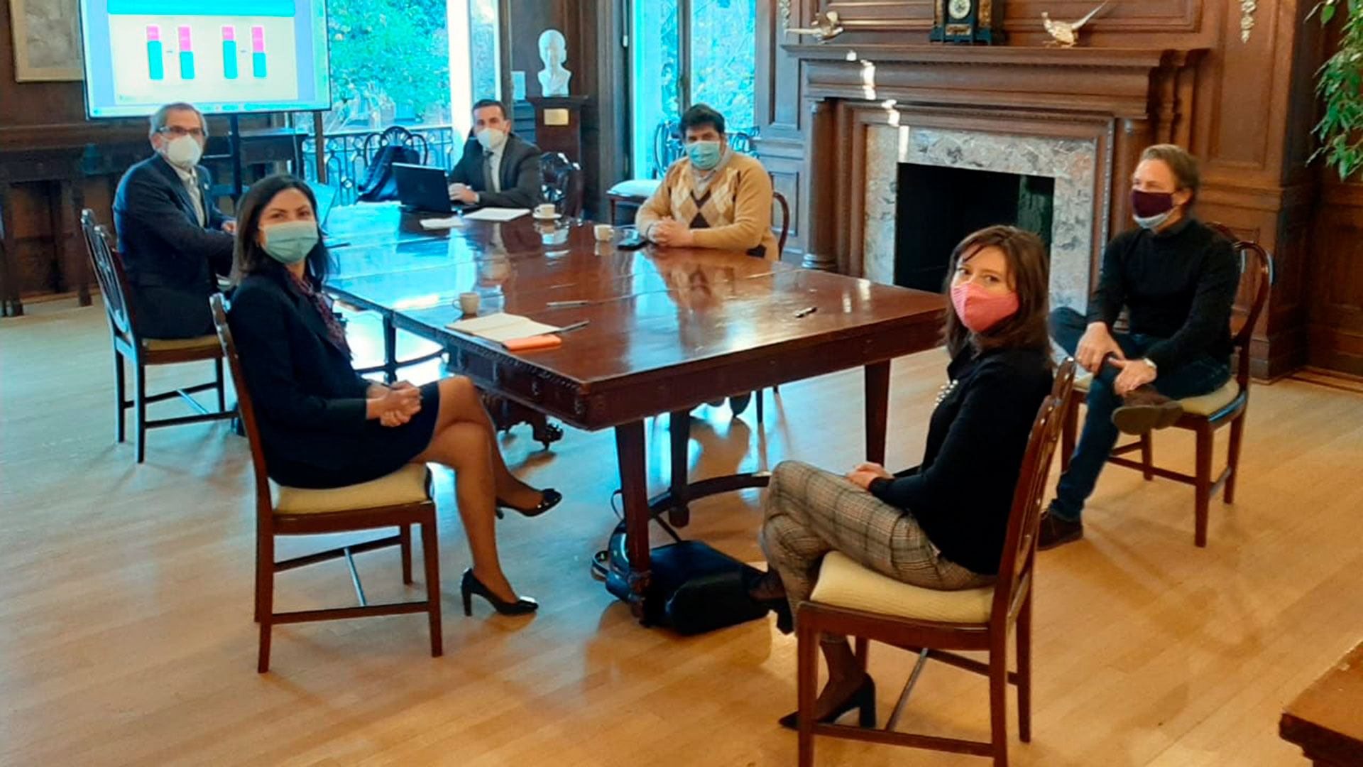 Sergio Chodos, Diego Bastourre y Ramiro Tosi encabezaron la comitiva argentina en Washington donde mantuvieron reuniones con funcionarios del FMI. (Foto: Ministerio de Economía)