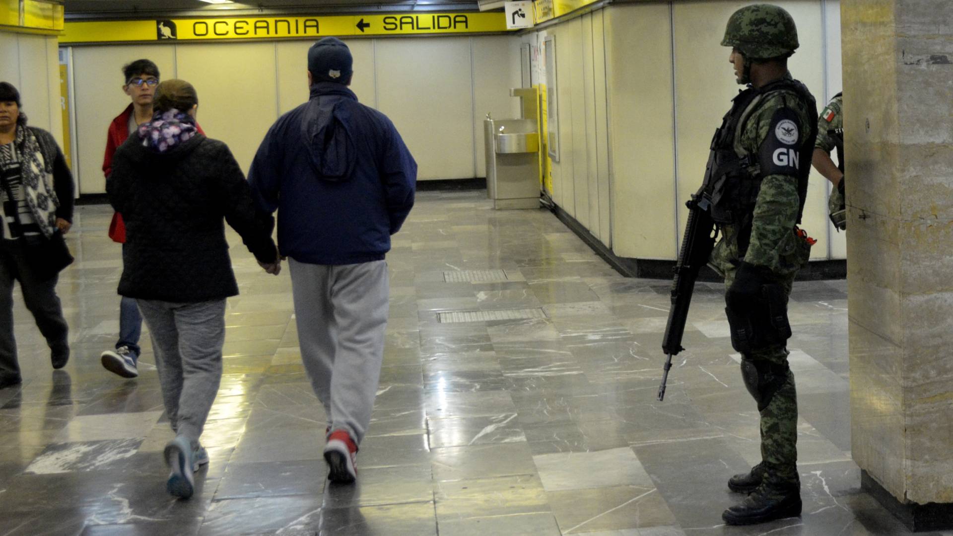 According to the head of the Secretariat for Citizen Security, the presence of the National Guard will not be permanent in the subway (Photo: Cuartoscuro)