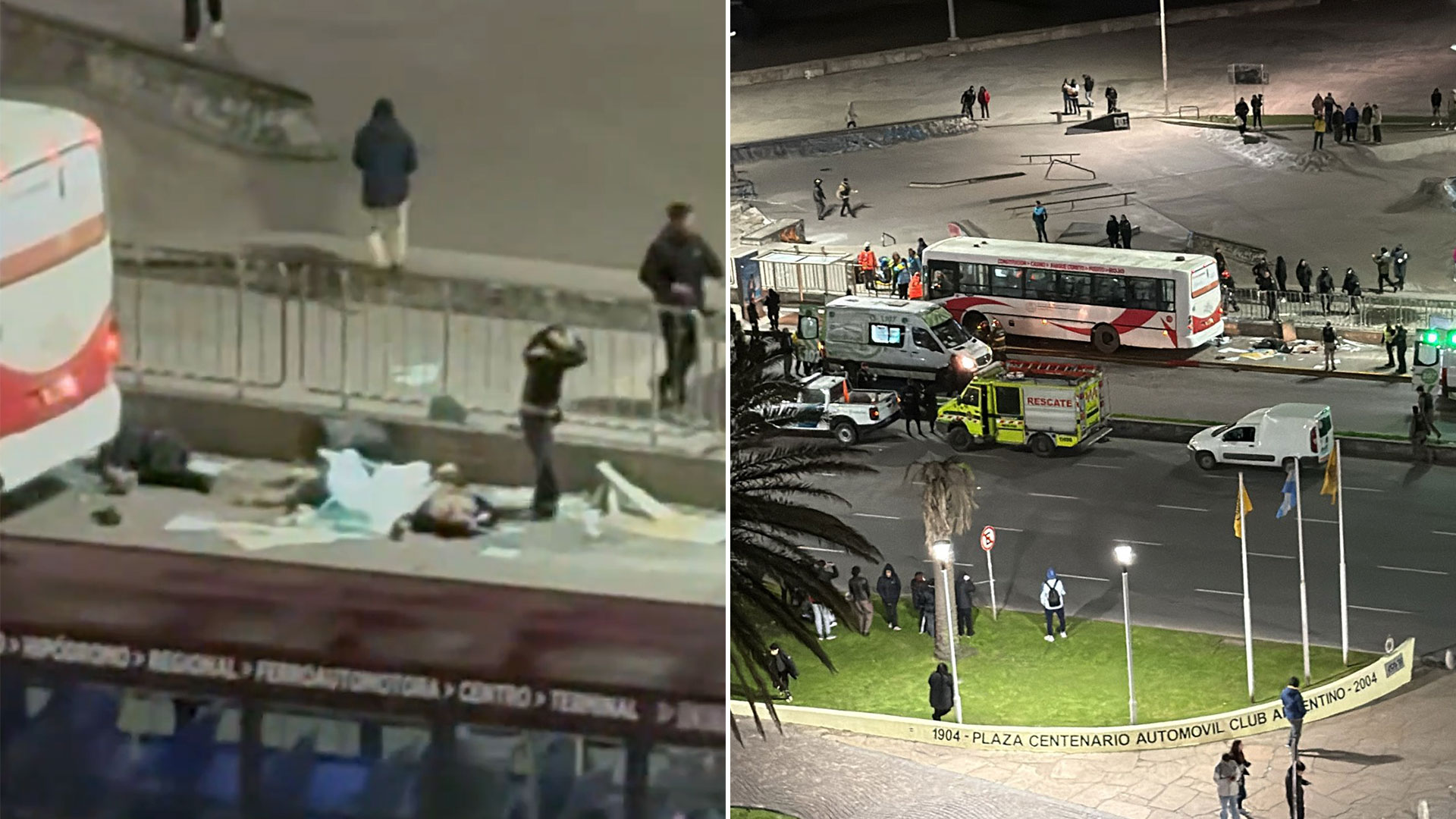 Tragedia en Mar del Plata: un colectivo se subi&oacute; a la vereda, atropell&oacute; a varias personas y mat&oacute; a una mujer