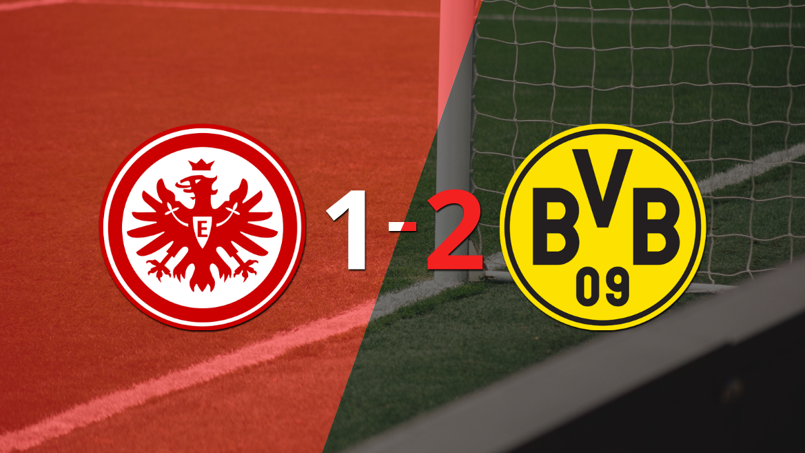 Borussia Dortmund sacó el triunfo 2-1 en su visita a Eintracht Frankfurt