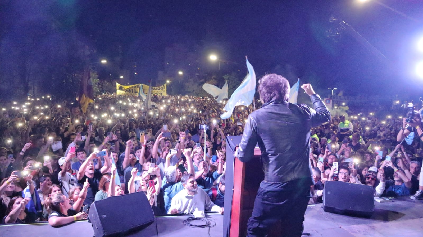 Milei en el acto organizado en Tucumán