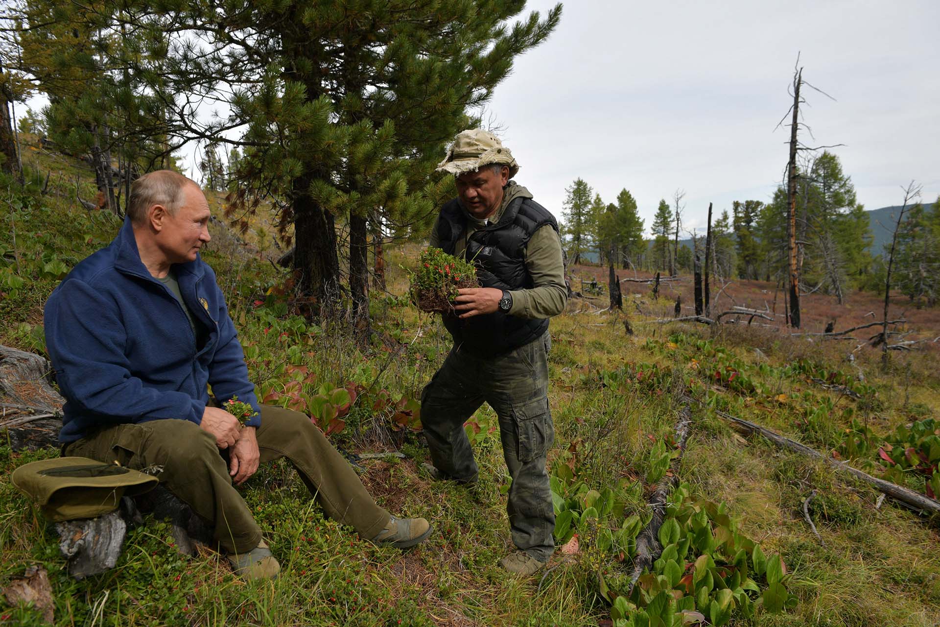 Shoigu ha recibido a Putin en su casa en las montañas de Siberia. El año pasado, el Kremlin publicó una serie de fotos que mostraban a Putin y Shoigu pasando el rato juntos en el bosque 