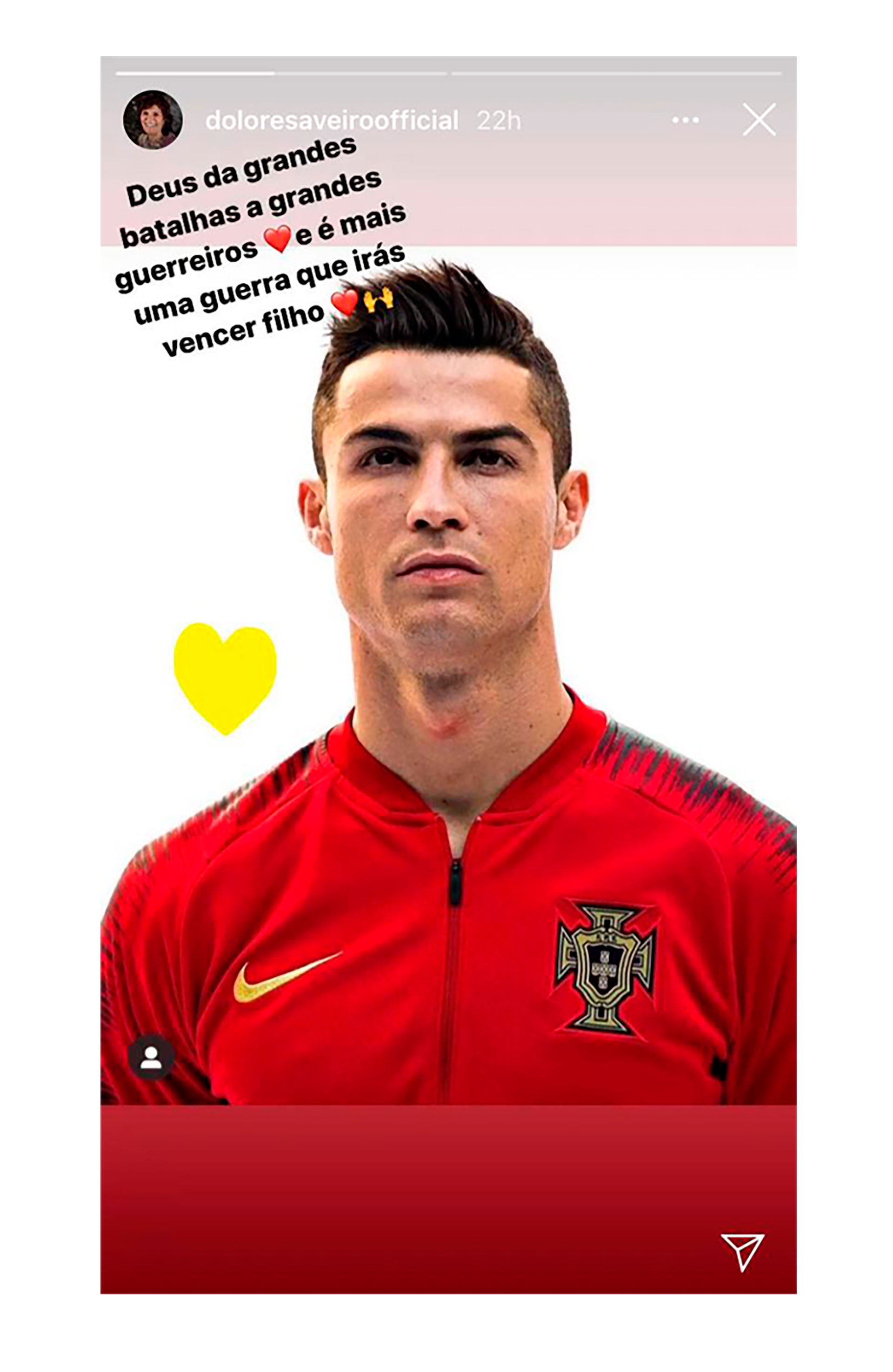 El mensaje de apoyo de la madre de Cristiano Ronaldo