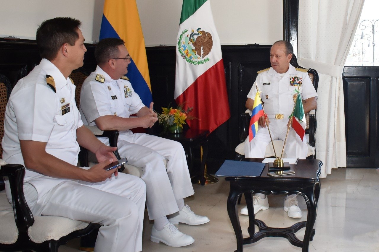 Titular de la Semar sostuvo reunión con representantes de las Armadas de Argentina, Colombia y Perú