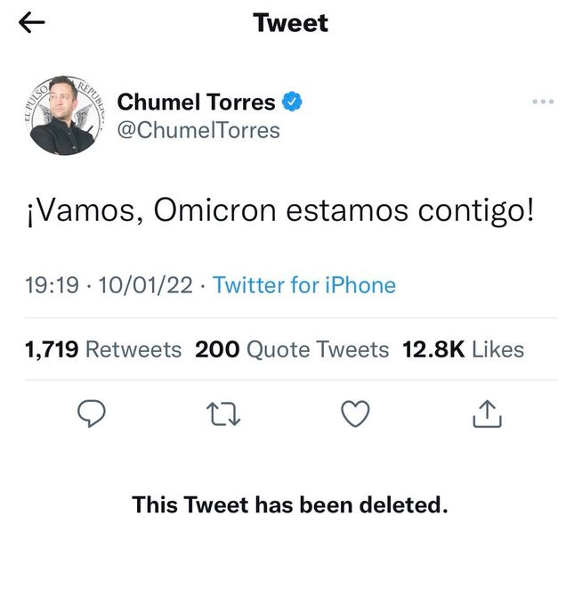 Chumel Torres borró polémico mensaje contra AMLO (Foto: Twitter)