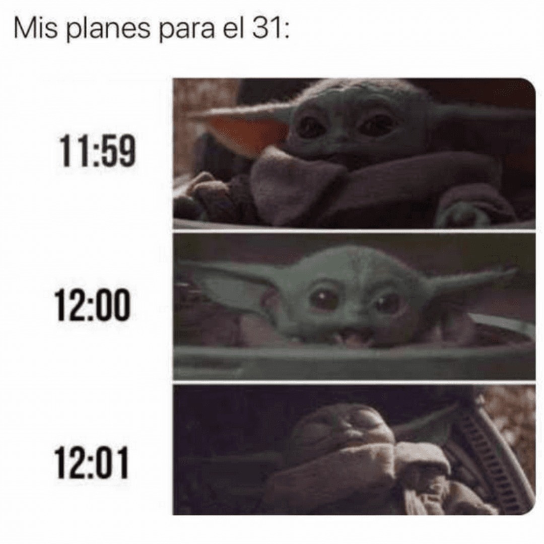 Memes para enviar en año nuevo.