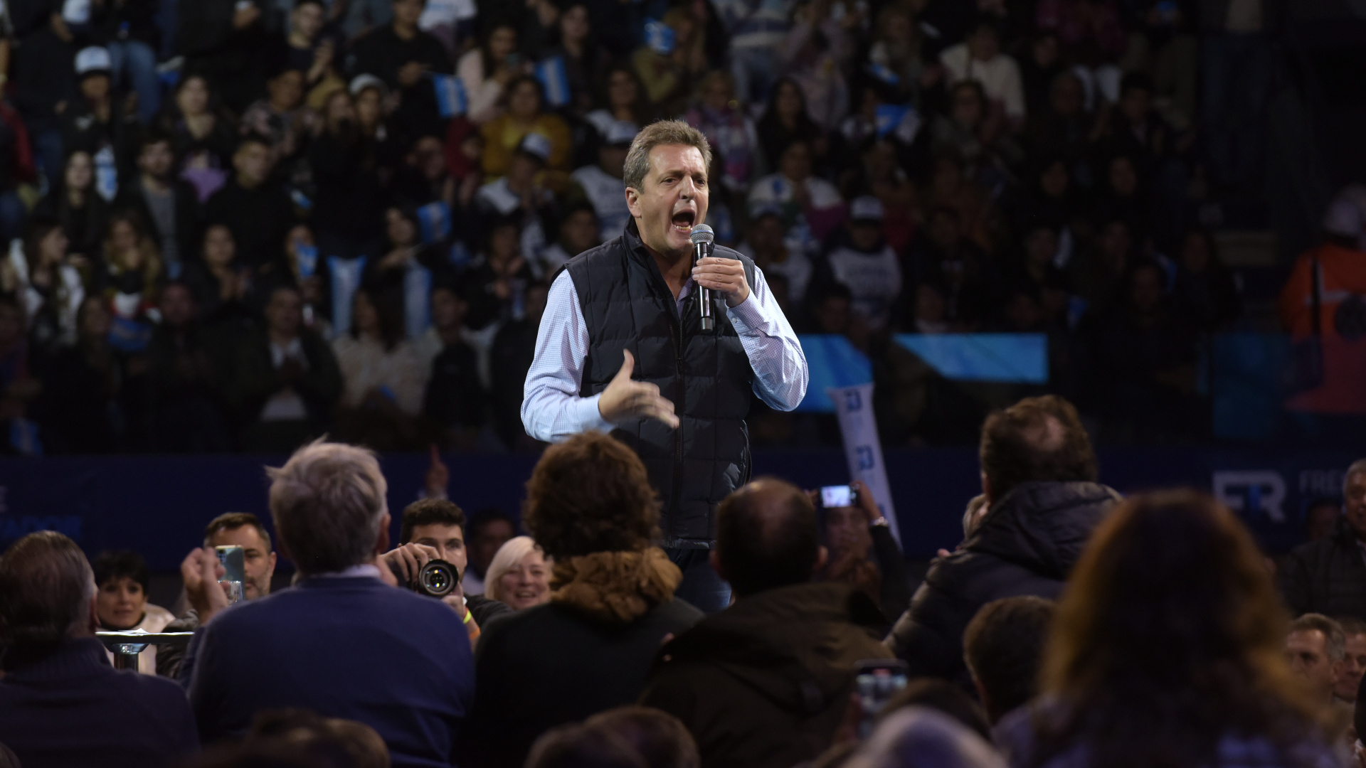 El ministro de Economía, Sergio Massa, en el Congreso del Frente Renovador (Gustavo Gavotti)