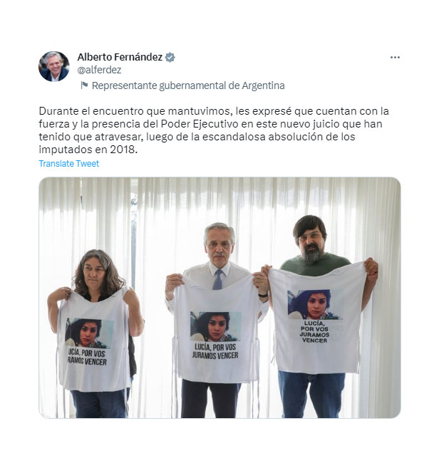 El tweet de Alberto Fernández que provocó que los defensores de los acusados pidieran la nulidad del juicio 