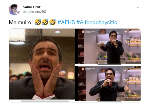 Usuarios reaccionan a escena de Patricio Suárez Vértiz en AFHS. (Twitter)