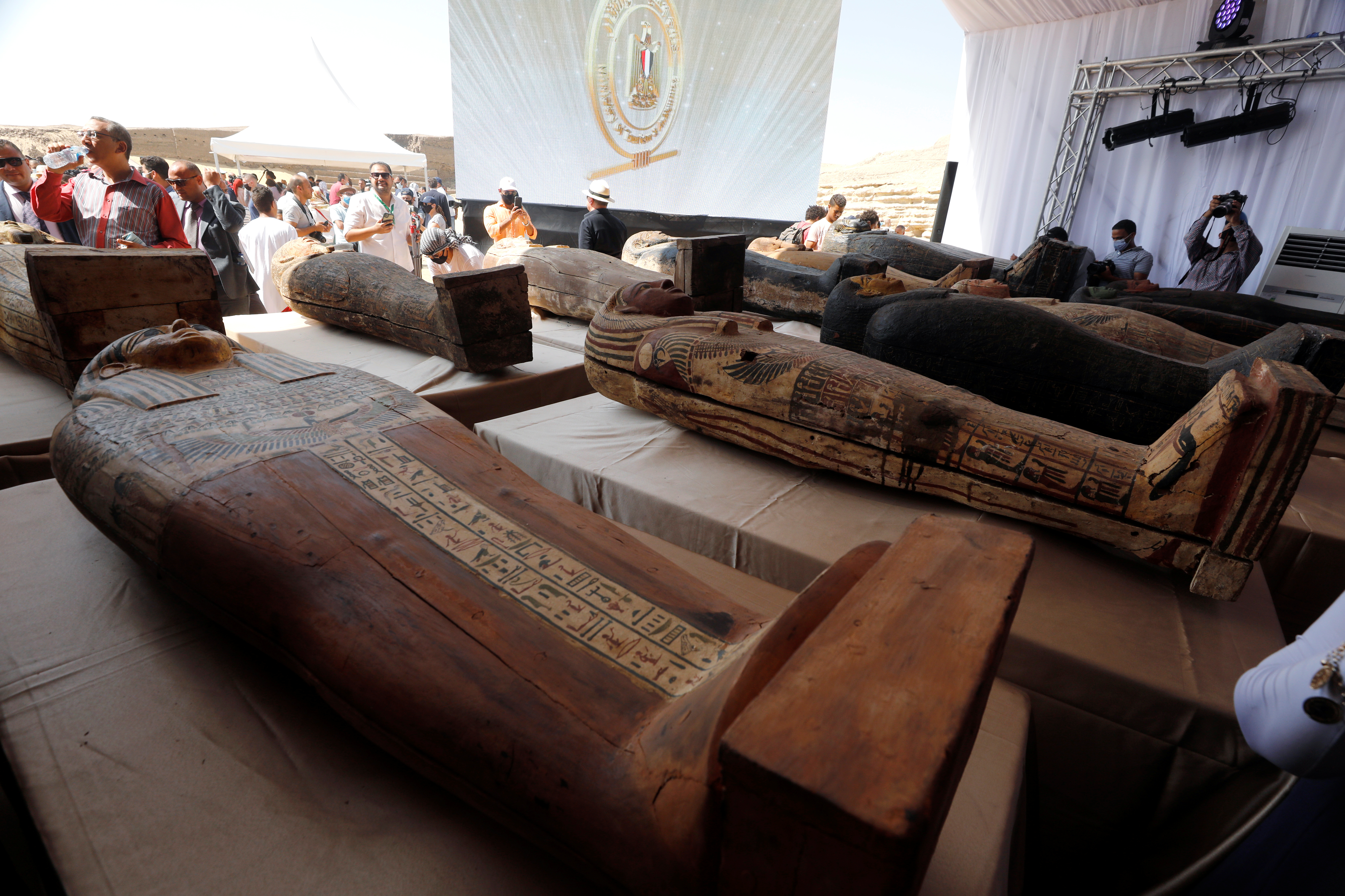 Expertos afirman que todas las momias pertenecen a altos sacerdotes y oficiales del Antiguo Egipto que vivieron en la antigua capital de Memfis 