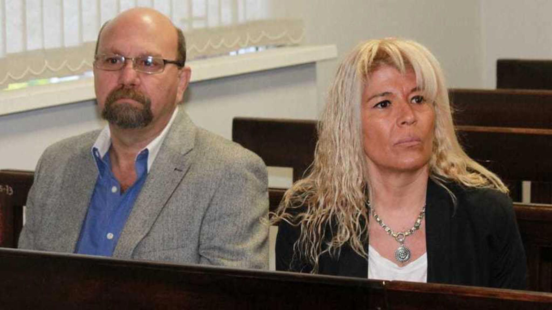Luis Lobos y Claudia Sgró en el banquillo de los acusados