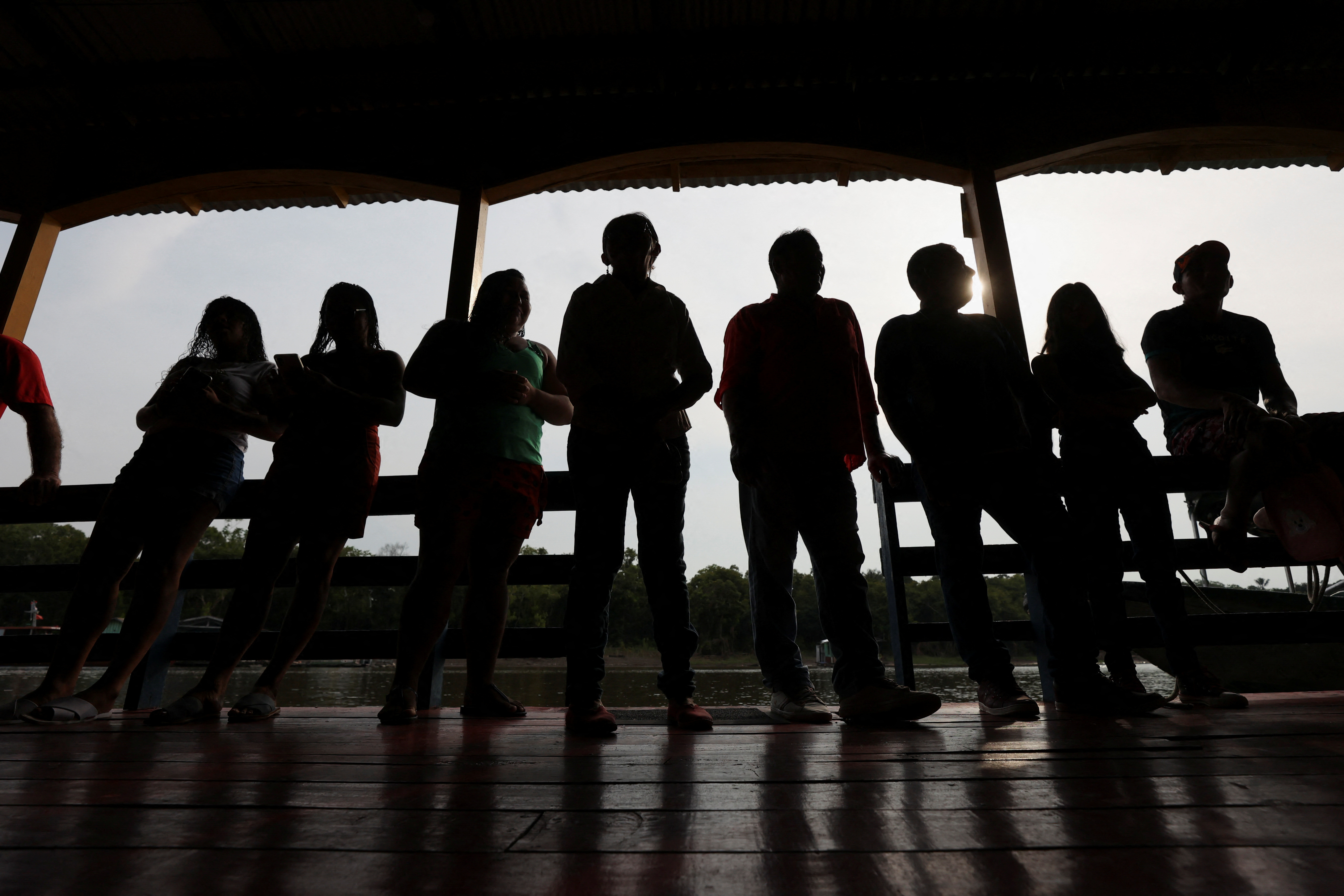 A line at a voting center in Rio Negro, Brazil (REUTERS/Bruno Kelly)