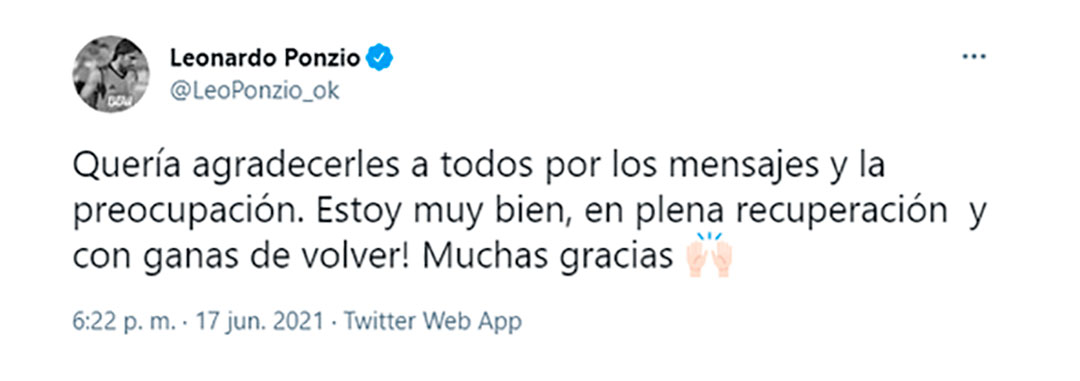 El tuit de Ponzio