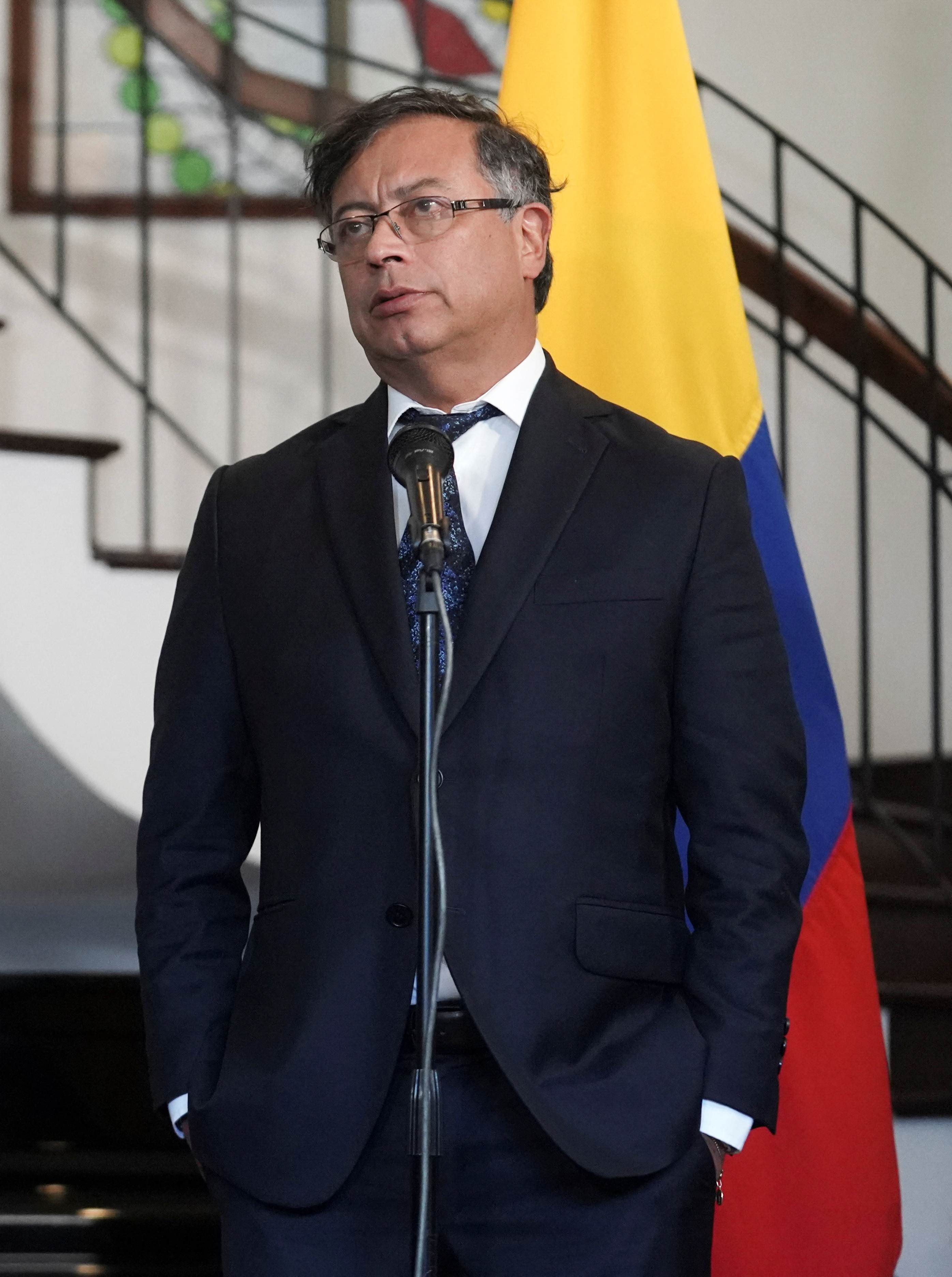 El presidente Petro tendría contrato para dar entrevistas en televisión nacional.  REUTERS/Nathalia Angarita