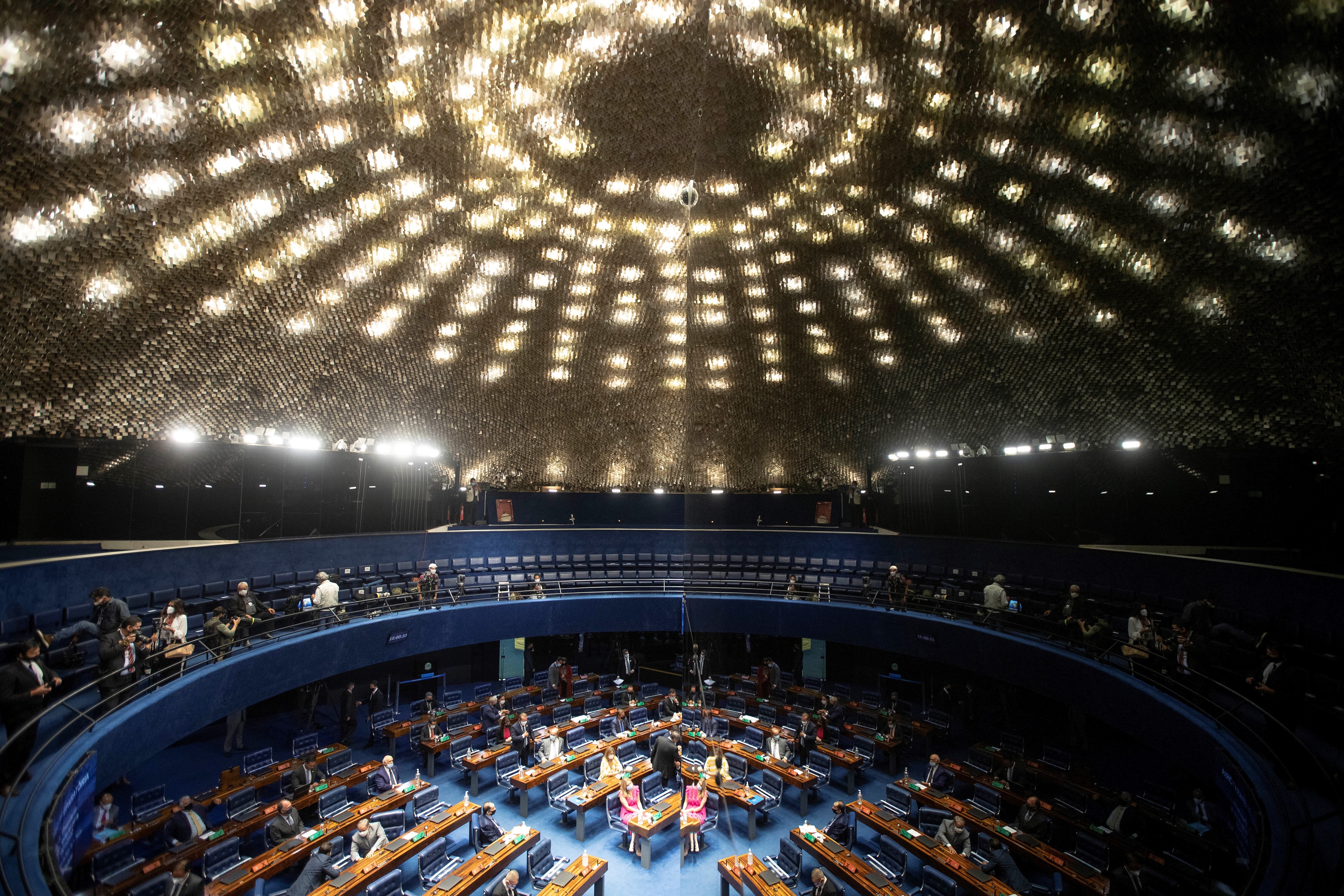Vista general del Pleno del Senado. EFE/ Joédson Alves/Archivo
