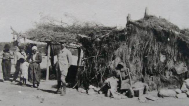 Así se veían las chozas de los habitantes indígenas de la Patagonia. 