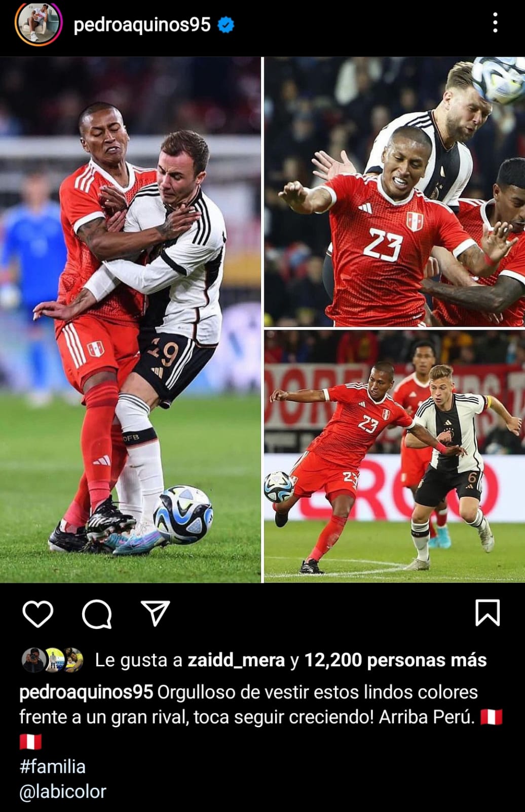 El volante peruano dejó un mensaje tras la derrota ante Alemania.