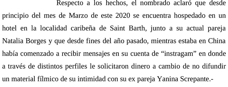 La denuncia: el comienzo de la extorsión.