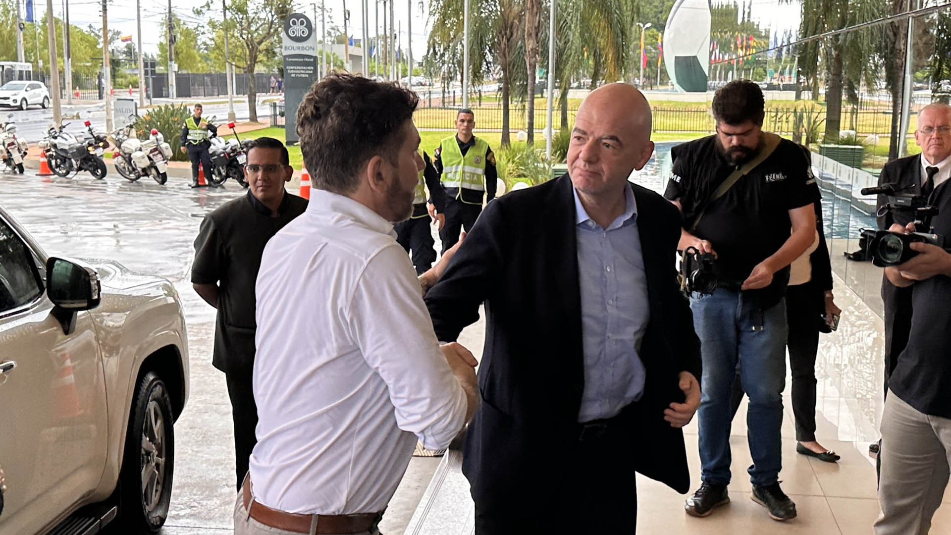 Gianni Infantino arribó a Paraguay para presenciar el Congreso de Conmebol