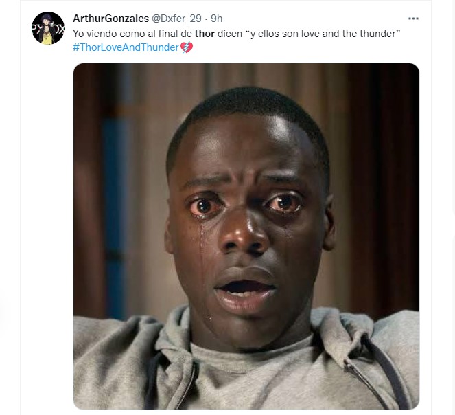 La cuarta entrega cinematográfica del Dios del trueno de Marvel por fin llegó a los cines y usuarios de redes sociales no dudaron en reaccionar con memes (Fotos: Captura de pantalla Twitter)