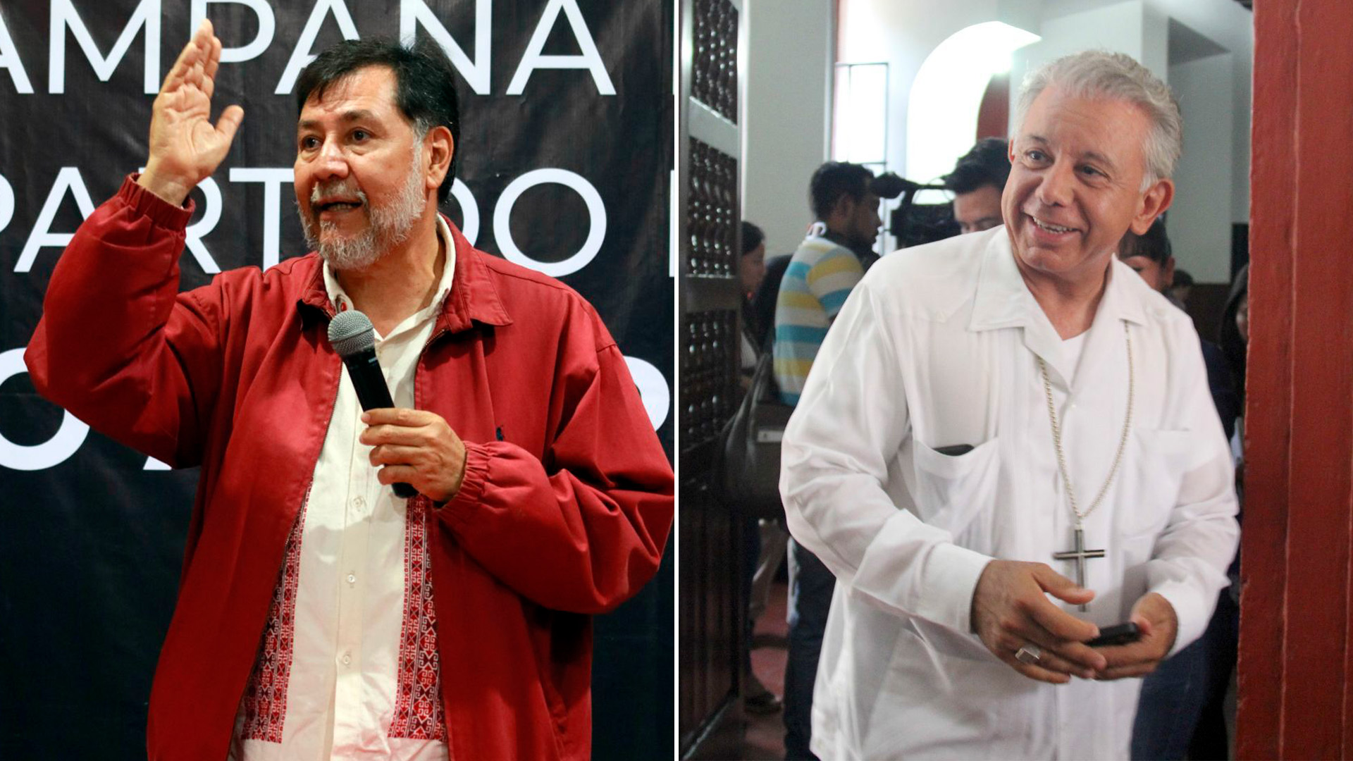 Noroña told the bishop of Cuernavaca to better solve the problem of pederasty in the church (Photos: Cuartoscuro)