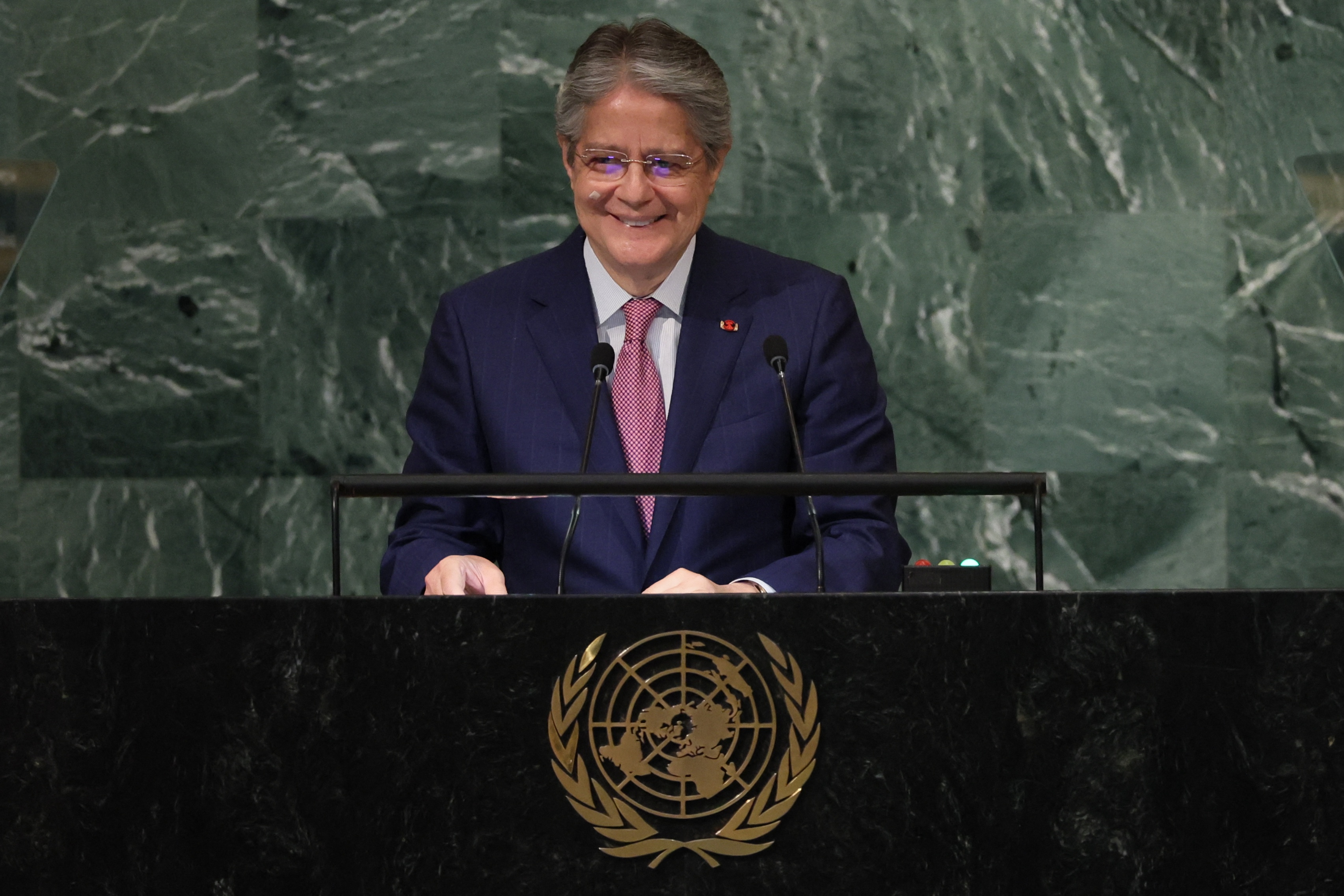 Guillermo Lasso en la Asamblea General de la ONU (REUTERS/Brendan McDermid)