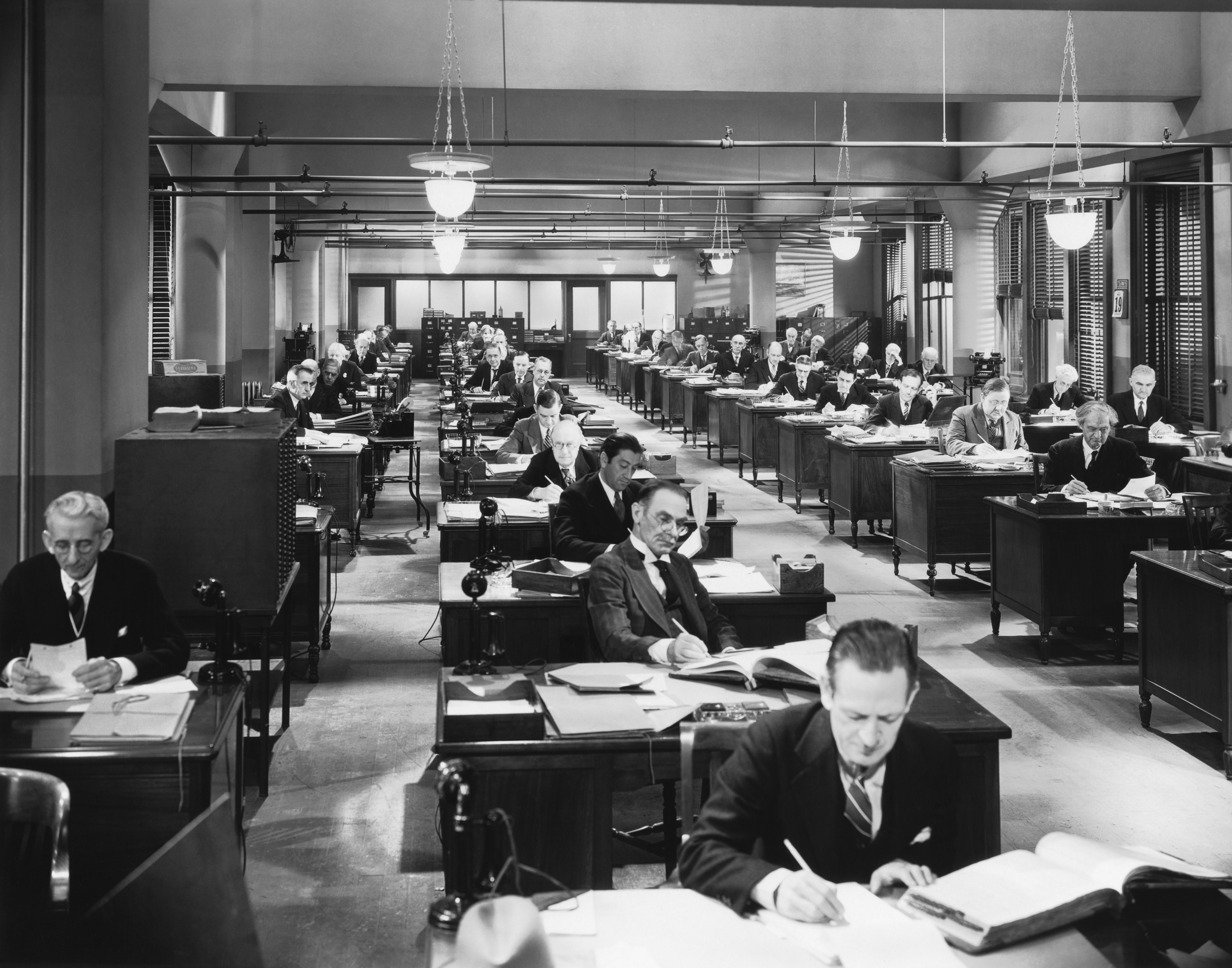 Las oficinas del siglo XX fueron el comienzo de una nueva modalidad de trabajo (Shutterstock)