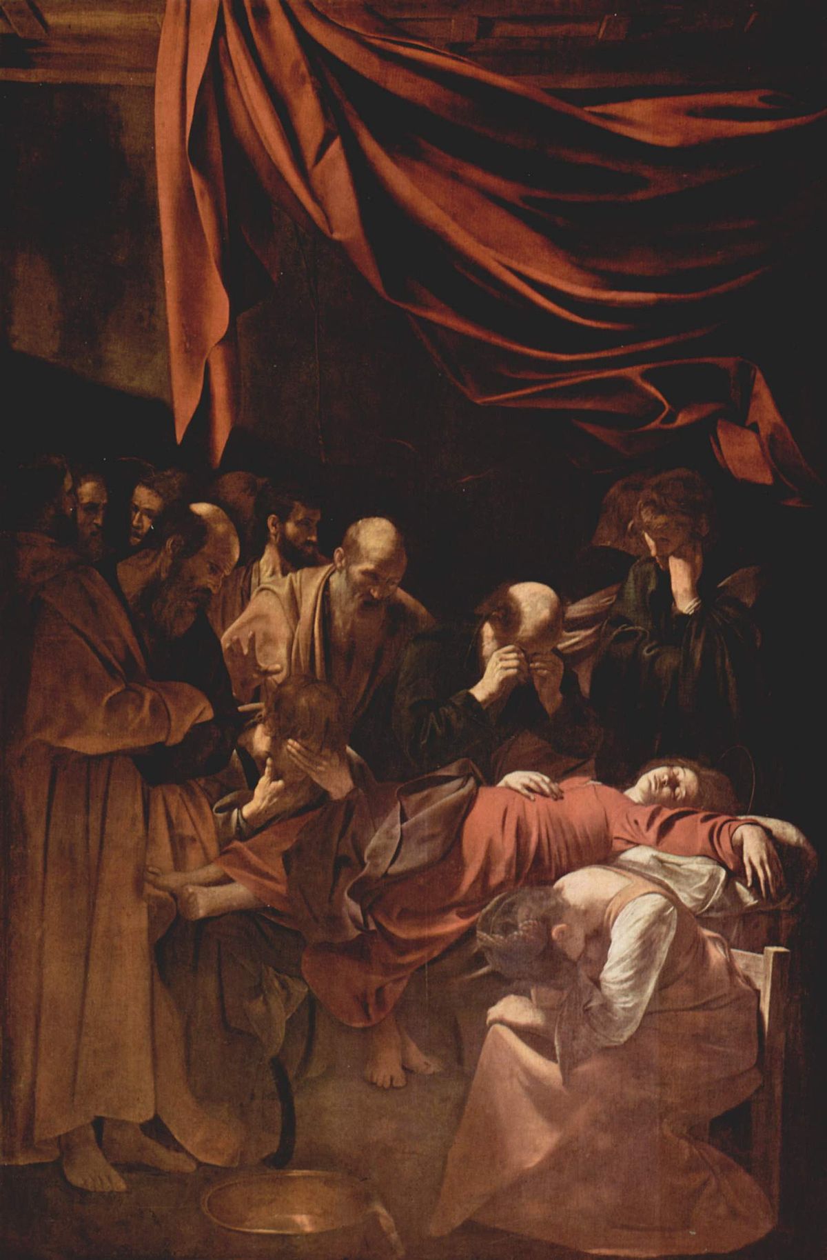 "La muerte de la virgen" (1601–06), en el Museo del Louvre