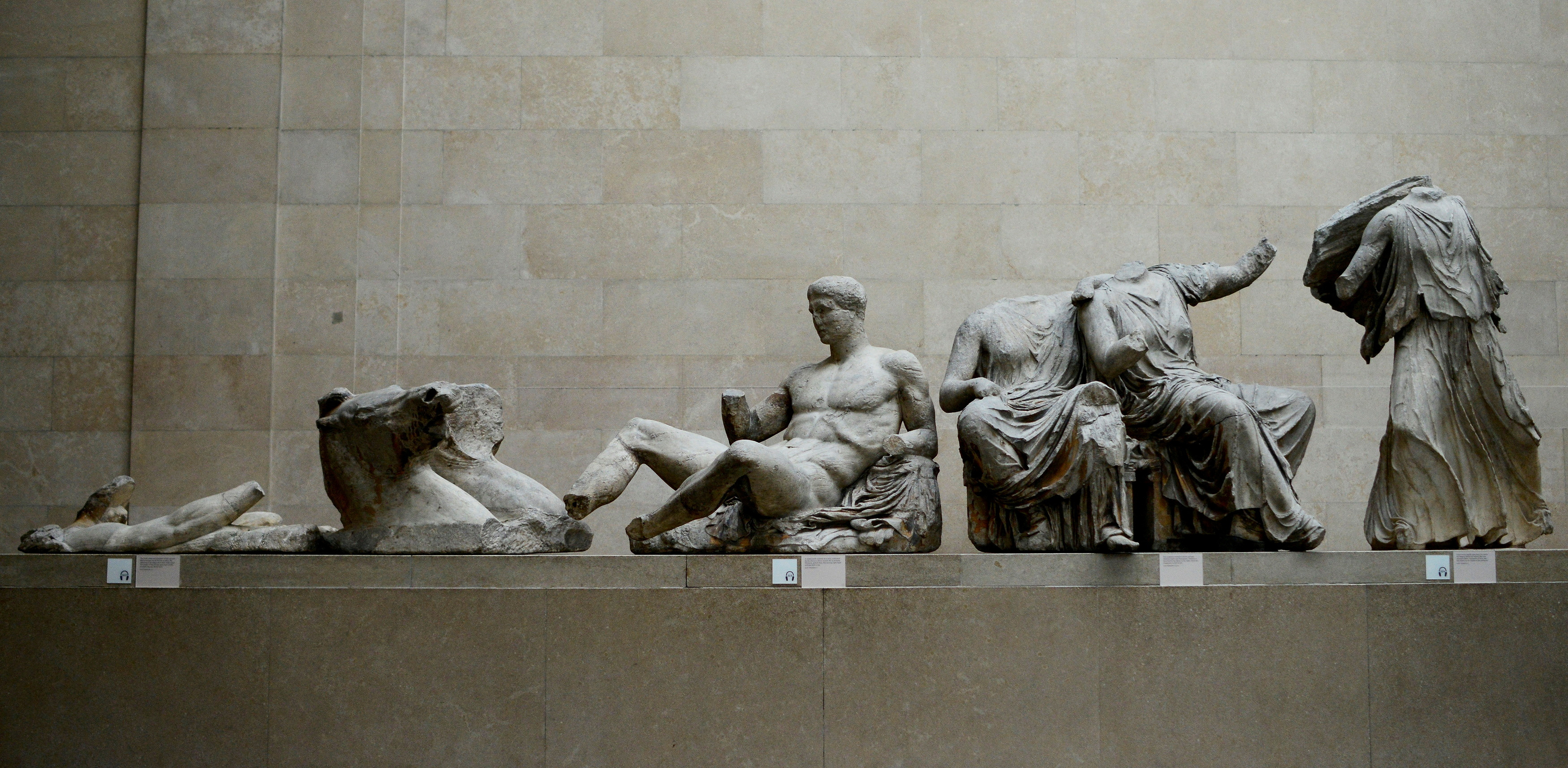 Los Mármoles del Partenón, también conocidos como Mármoles de Elgin, se exhiben en el Museo Británico  (REUTERS/Dylan Martinez//Foto de archivo/Foto de archivo)
