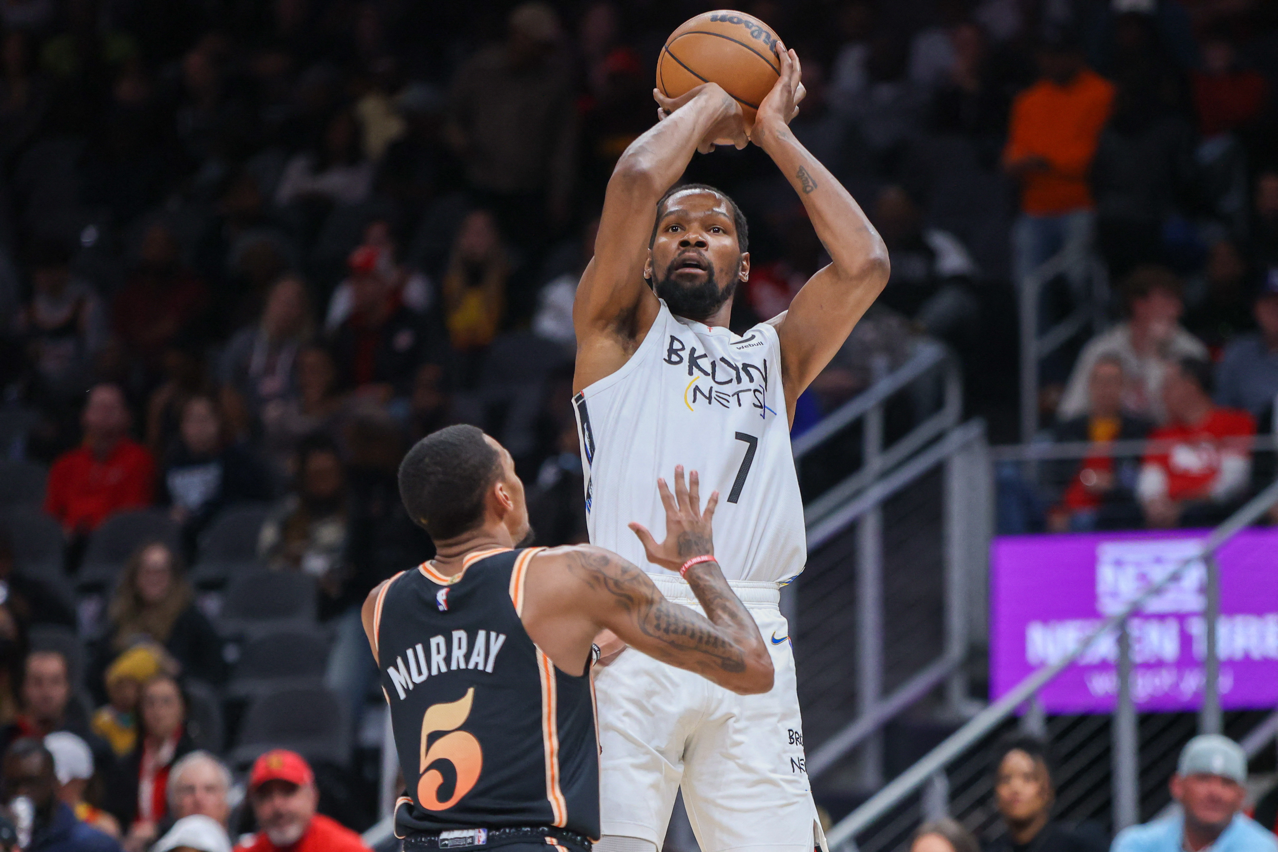 Kevin Durant, la estrella de Brooklyn Nets que llegó a Phoenix Suns (Brett Davis-USA TODAY Sports)