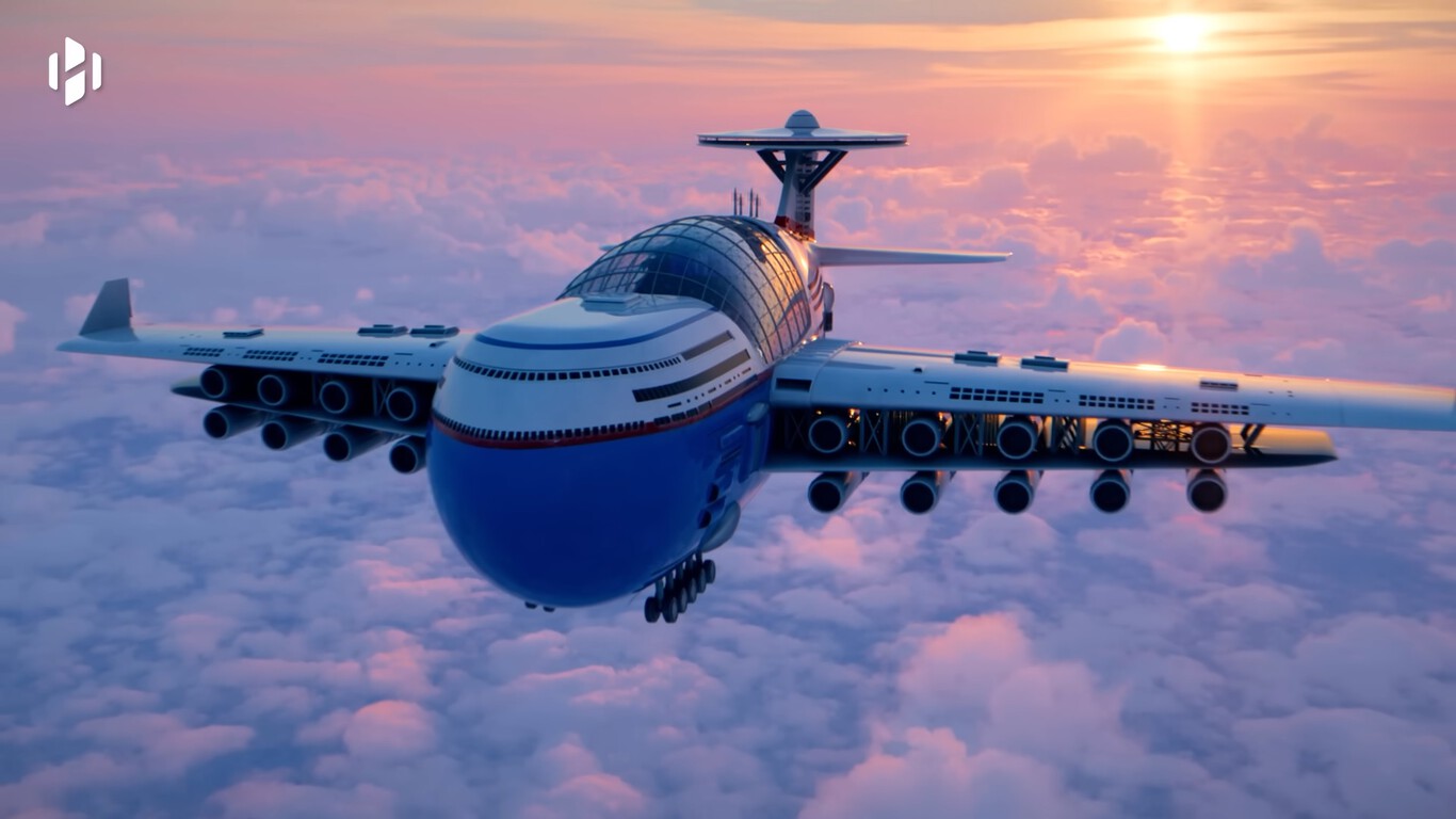 Así es el primer crucero volador del mundo con espacio para 5 mil pasajeros